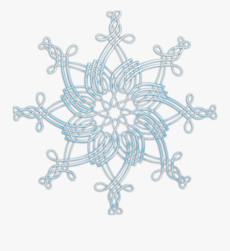 Pattern,line Arts,snowflake,motif - Snowflake Png, Transparent Clipart