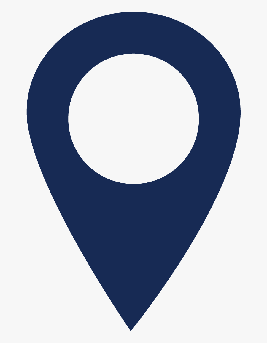 Location Icon Dark Blue, Transparent Clipart