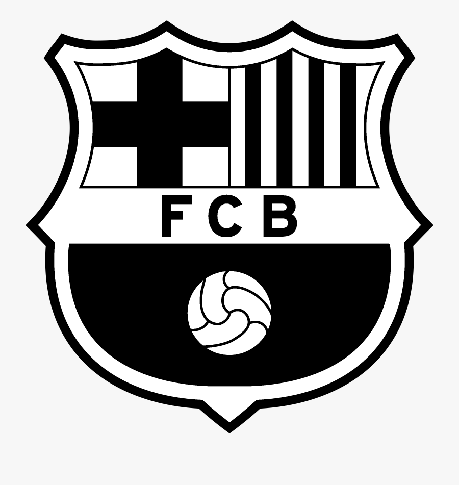 Fc Barcelona Logo Black - Fc Barcelona Logo, Transparent Clipart