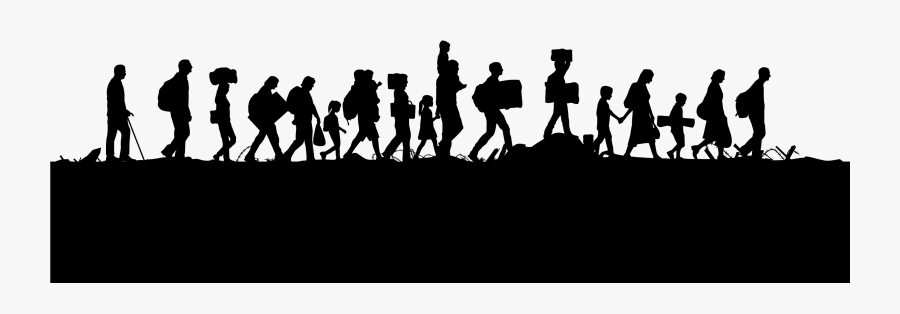 Eu Refugees - Refugee Silhouette, Transparent Clipart