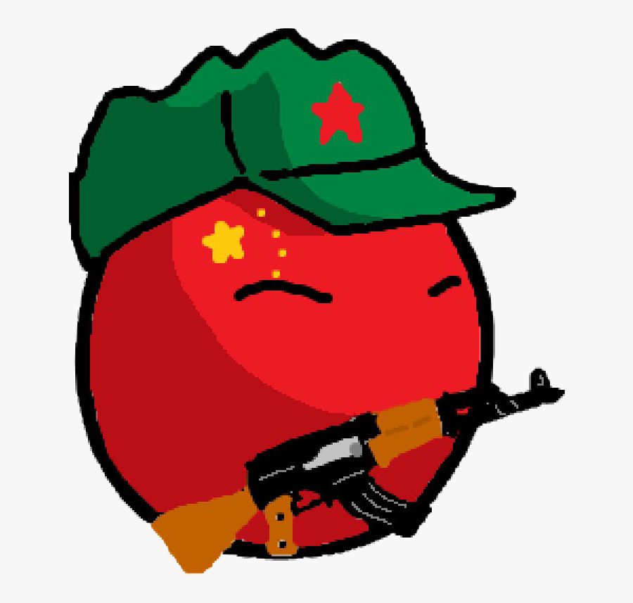 #chinaball #countryballs #china #chinese #freetoedit - China Ball Countryballs, Transparent Clipart