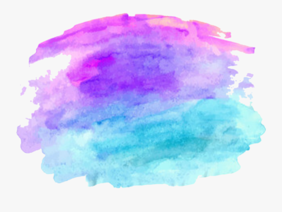 Transparent Water Paint Png - Teal And Purple Watercolor Background