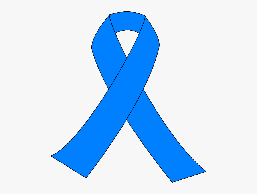 Blue Ribbon Prostate Cancer Logo, Transparent Clipart