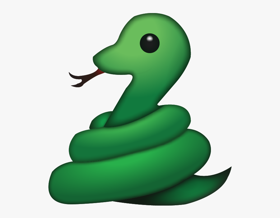 This Green Snake"s Coiled Body And Forked Tongue Are - Snake Emoji Png, Transparent Clipart