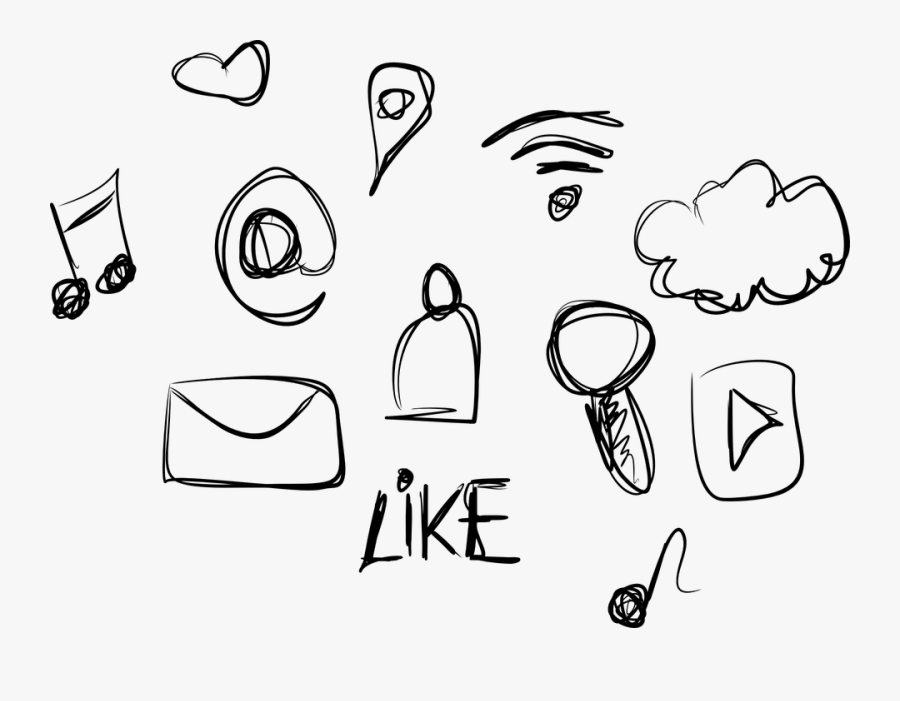 Social Icons Drawing Png, Transparent Clipart