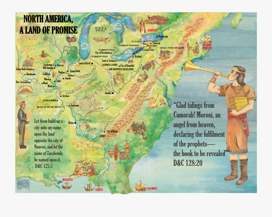 North America Physical Map, Transparent Clipart