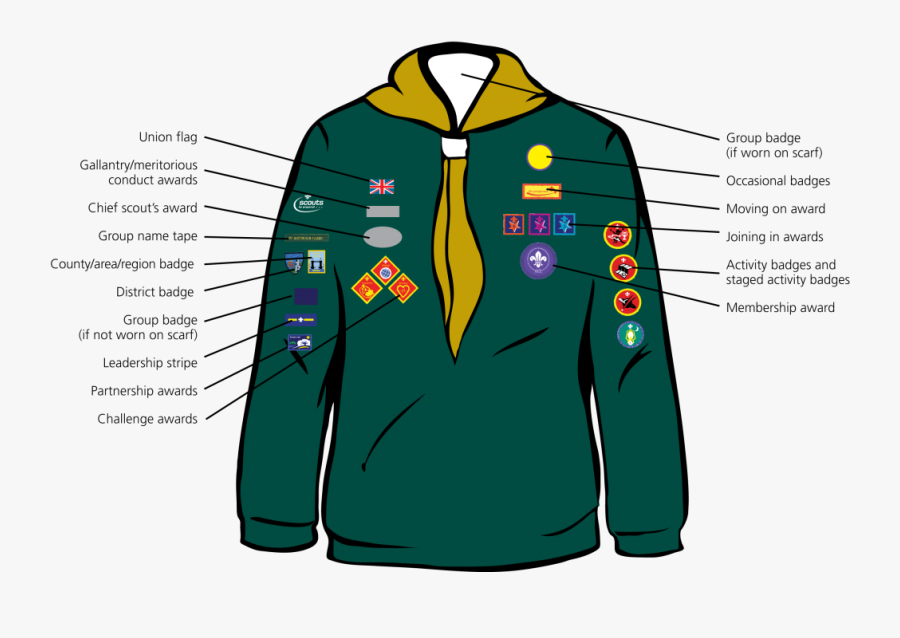 Cub Scout Scouting The Scout Association Badge Scout - Cub Badge Placement Uk, Transparent Clipart