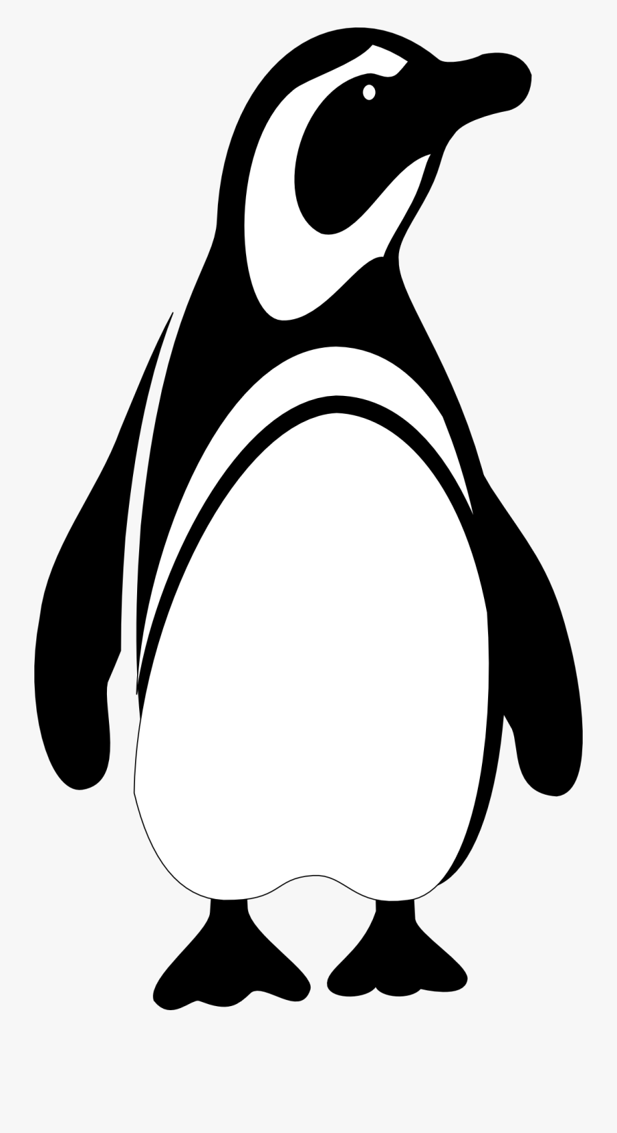 Penguin,king Feet, Clipart , Png Download - Clip Art Penguin Black And White, Transparent Clipart
