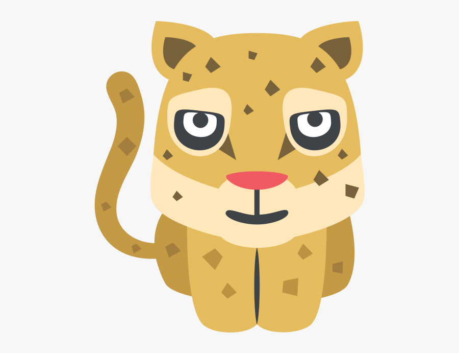 Transparent Cheetah Face Png - Cheetah Emoji, Transparent Clipart