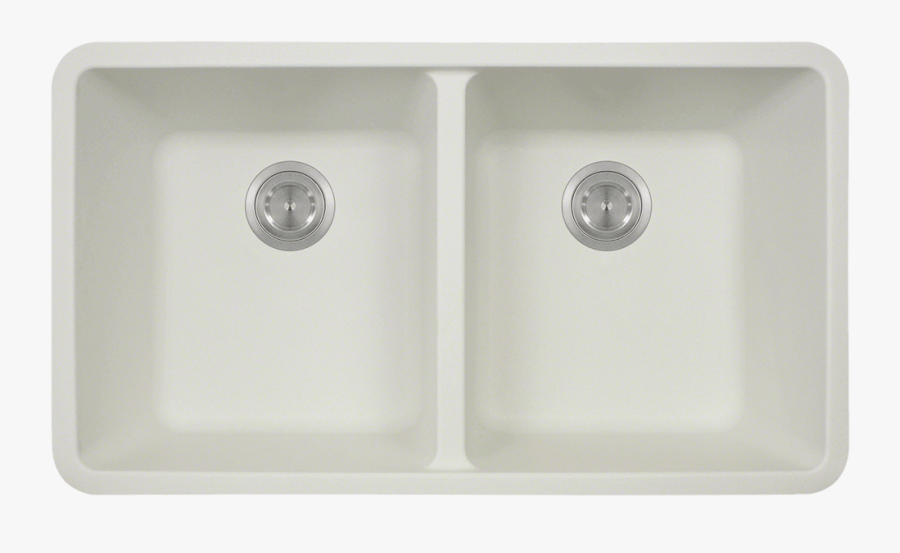 Clip Art Sink Pictures - White Double Undermount Sink, Transparent Clipart