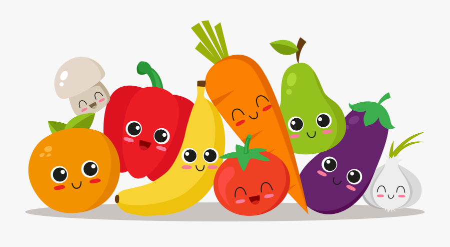 Fruits And Vegetables Character, Transparent Clipart