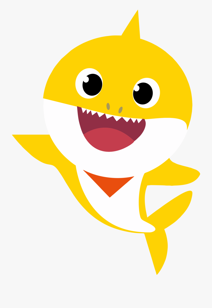 Baby Shark Png, Babyhai, Tiburón Bebé, Baby Shark - Yellow ...