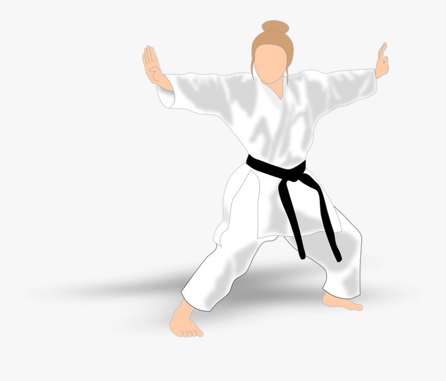 Kata, Karate, Martial Arts, Girl, Standing, Defend - International Womens Day Karate, Transparent Clipart