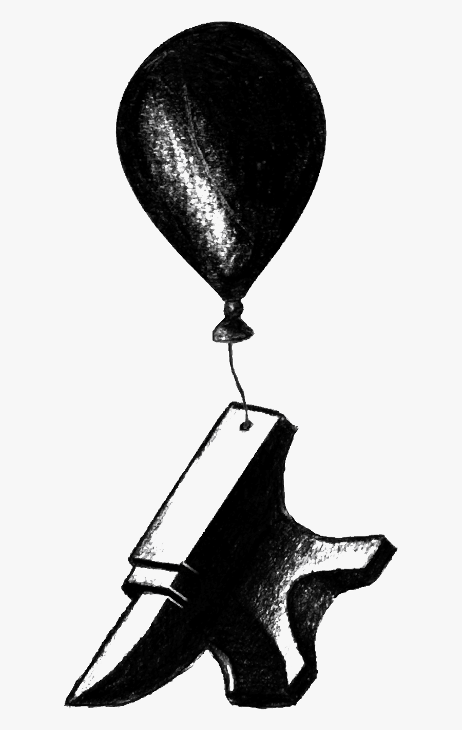 Anvil Drawing Old For Free Download - Balloon, Transparent Clipart