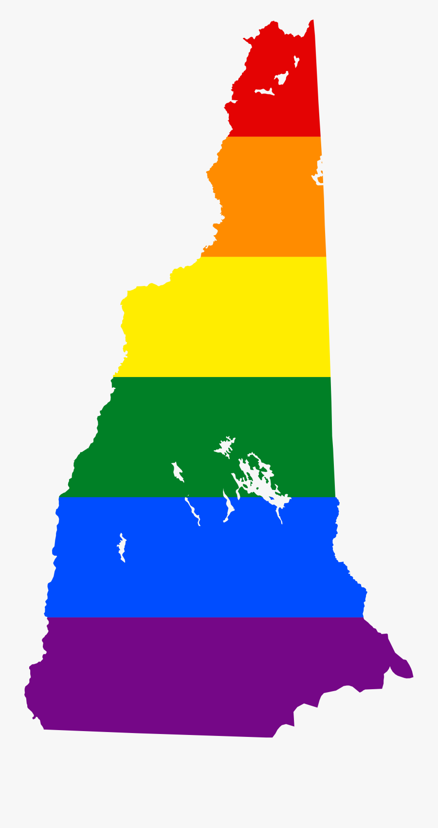 New Hampshire Map Flag Clipart , Png Download - New Hampshire Flag Map, Transparent Clipart