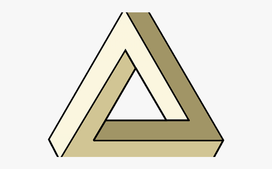 Impossible Triangle Drawing, Transparent Clipart
