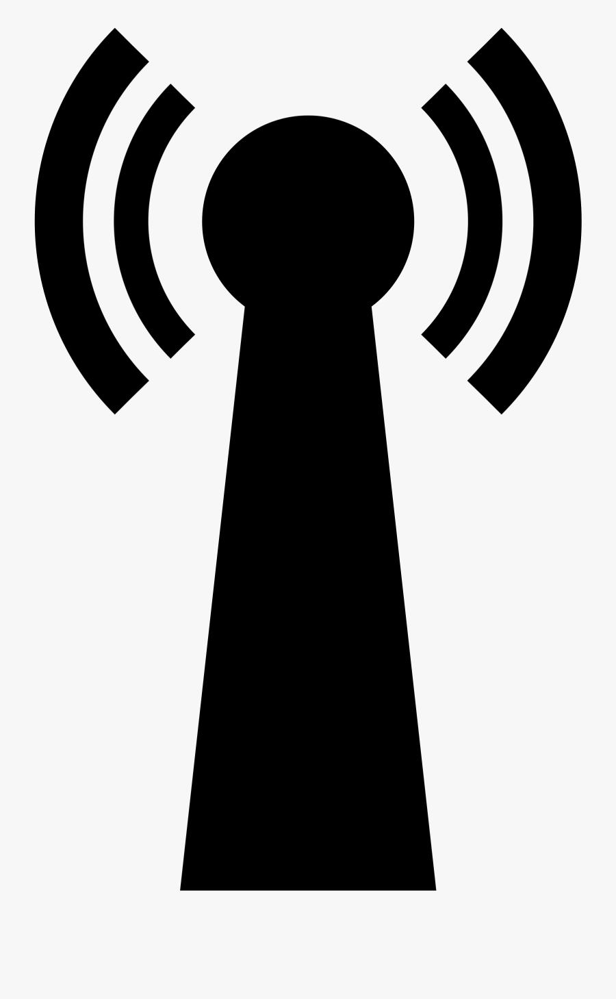 File Antennensymbol Svg Wikimedia - Antenna Tower Icon, Transparent Clipart