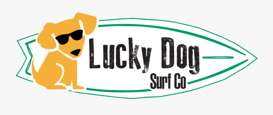 Surf Clipart Dog Beach - Lucky Dog Surf Sea Bright, Transparent Clipart