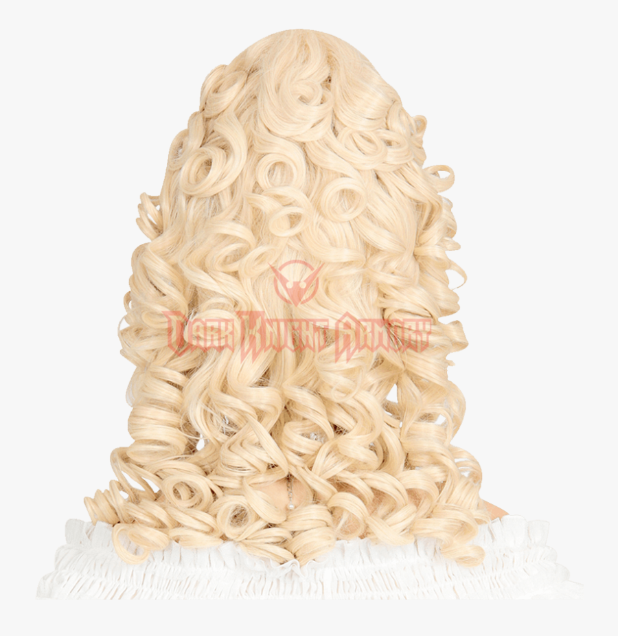 Marie Antoinette Blonde Wig, Transparent Clipart