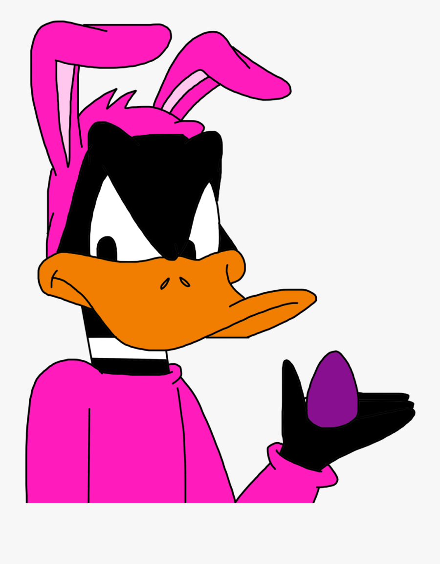 Daffy Duck In Pink Clothes - Daffy Duck, Transparent Clipart
