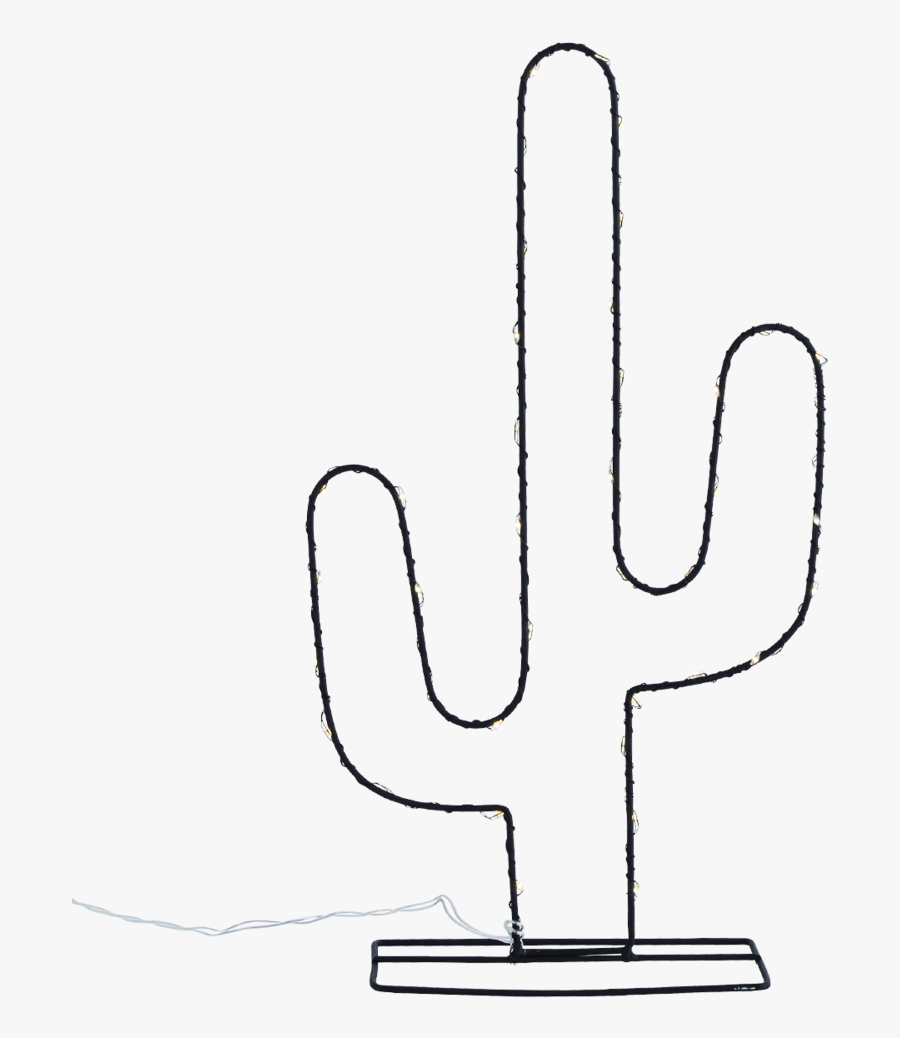 Madam Stoltz Black Cactus Table Lighting Cactus- - Lighting, Transparent Clipart