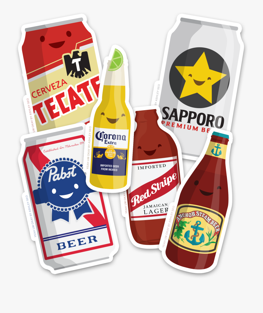 Image Of 6 Pack Of Cute Ass Beers - Tecate Beer, Transparent Clipart