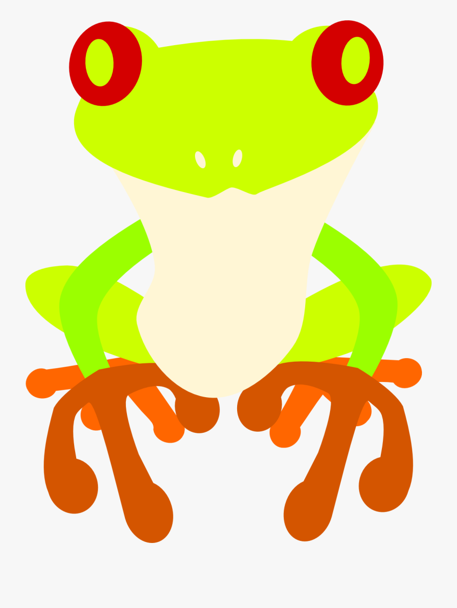 Transparent Tree Frog Png - Red-eyed Tree Frog, Transparent Clipart