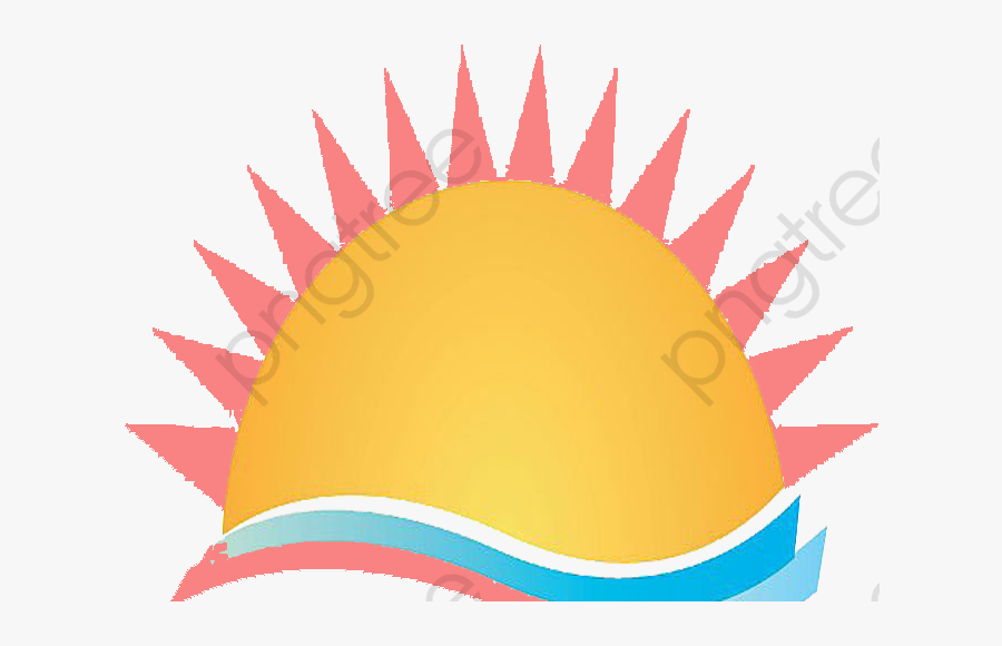 Sunrise Clipart Sea - Transparent Sun And Clouds, Transparent Clipart