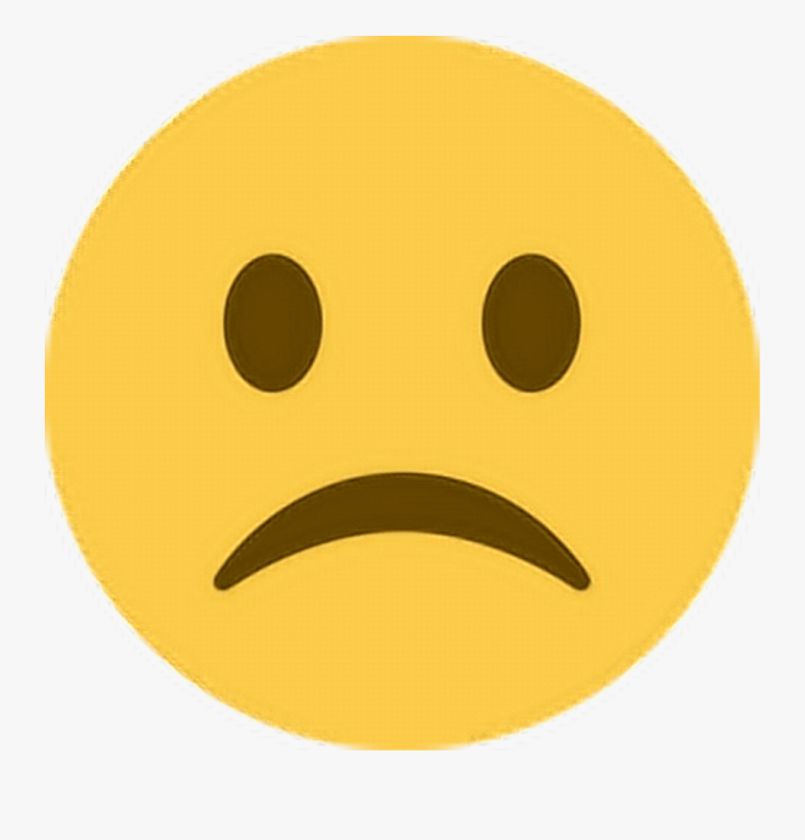 Emoji Clipart Sadness - Frown Emoji, Transparent Clipart