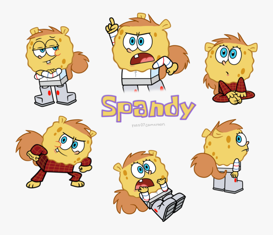 Spongebob Clip Kid - Sandy Spongebob Kids, Transparent Clipart