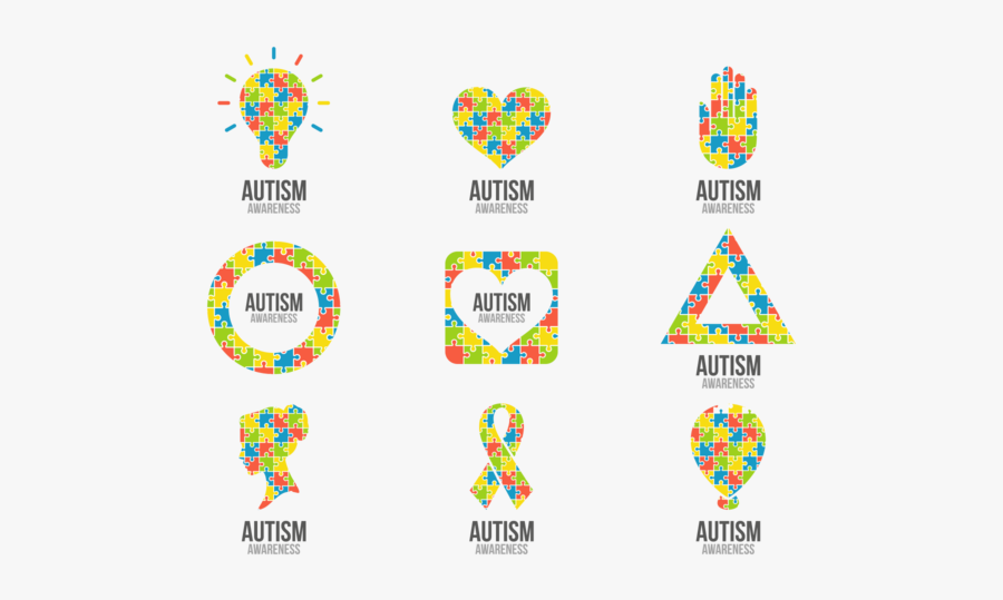 Colorful Puzzle Symbol Of Autism - Symbol Für Autismus, Transparent Clipart