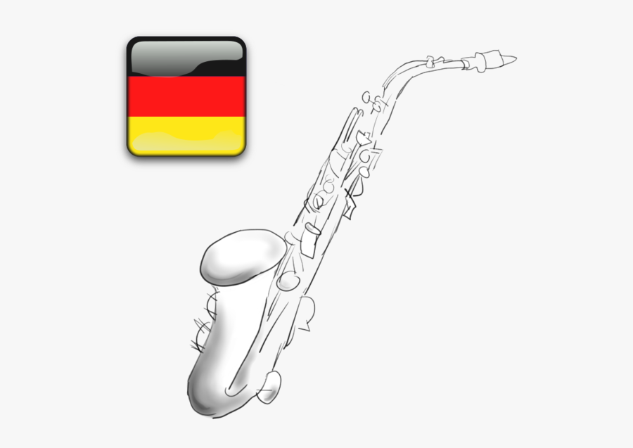 Baritone Saxophone, Transparent Clipart