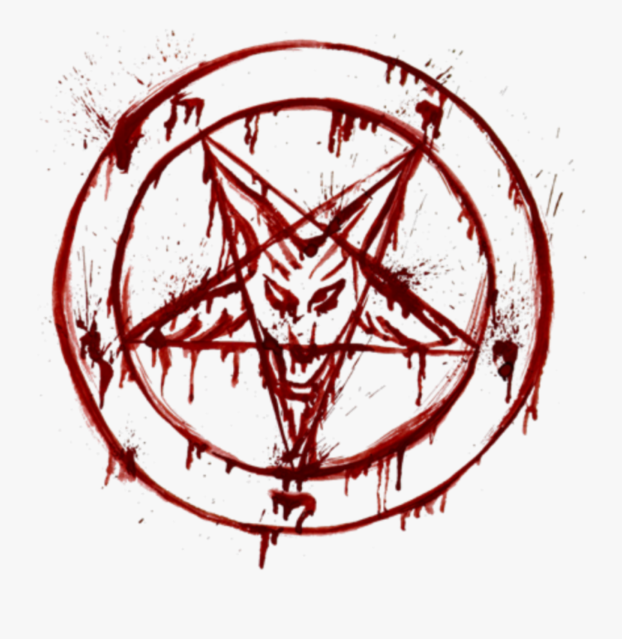 Bloody Pentagram Png, Transparent Clipart
