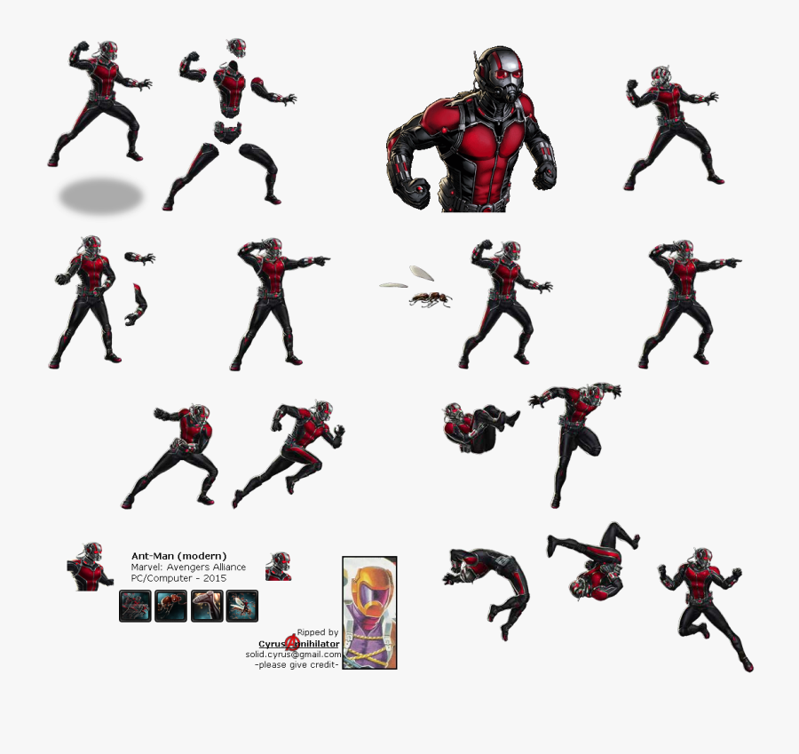 Download Ant Man Png Pic - Marvel Avengers Alliance Ios Sprite, Transparent Clipart