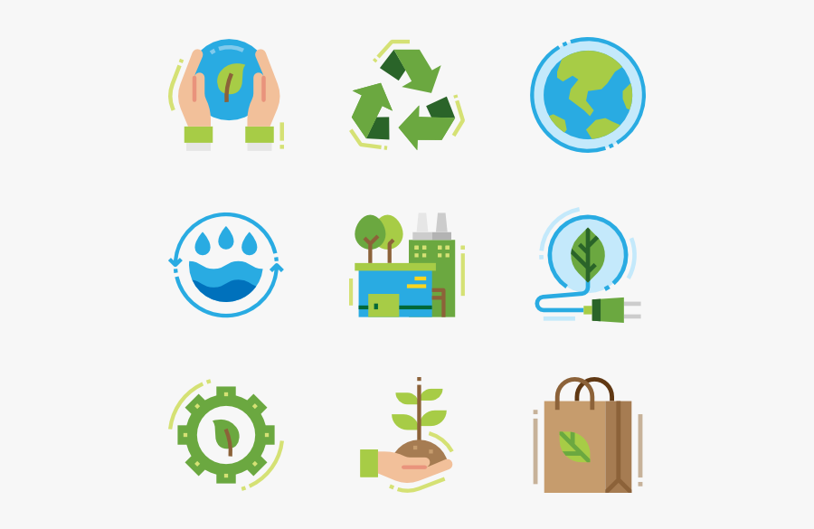 Icons Free Ecology Recycling - Vector Icon Travel Png, Transparent Clipart