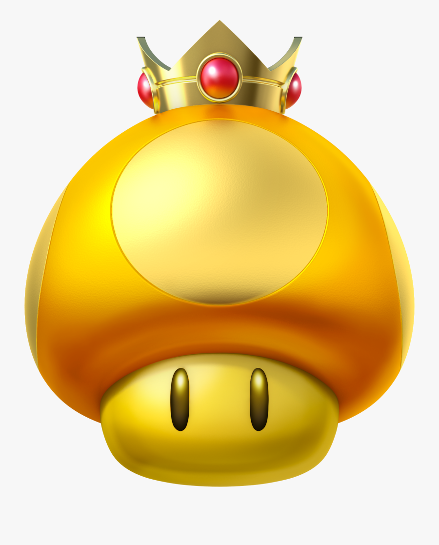Super Mario Mushroom Png - Super Mario Golden Mushroom , Free