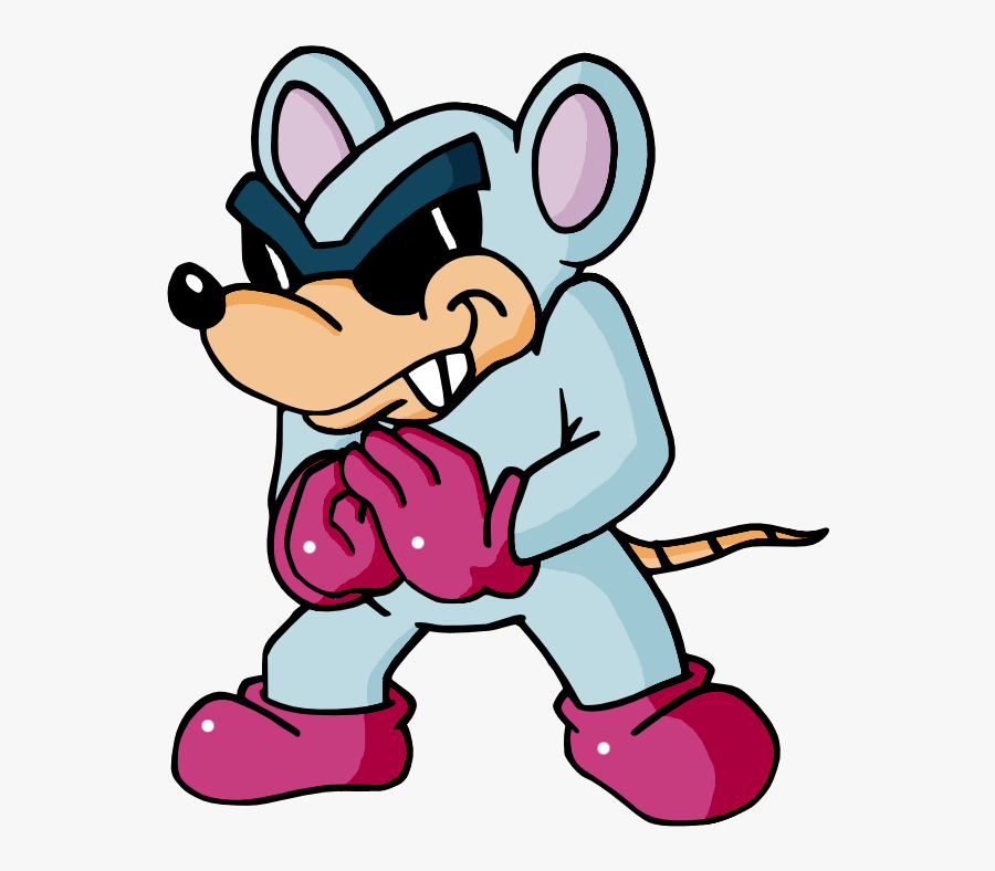 Mushroom World War - Mouser From Super Mario Super Show, Transparent Clipart