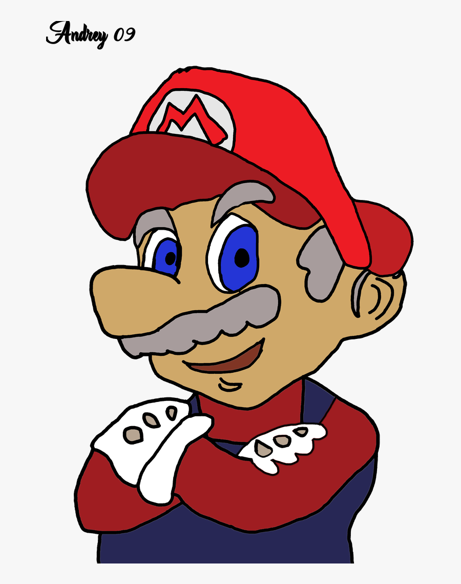 Old Super Mario - Cartoon, Transparent Clipart