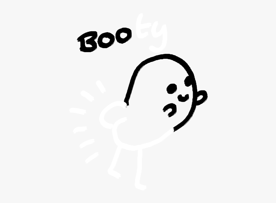 Art Funny Cute Halloween - Ghost Halloween Drawings, Transparent Clipart