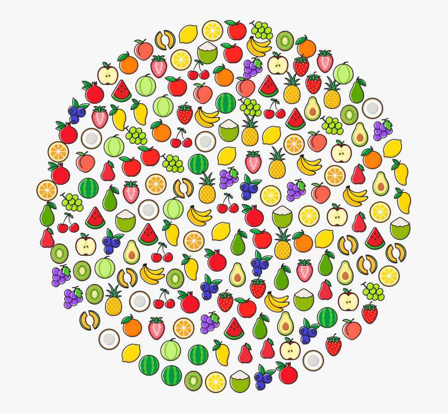 Area,circle,line - Fruit Logo In Circle Png, Transparent Clipart