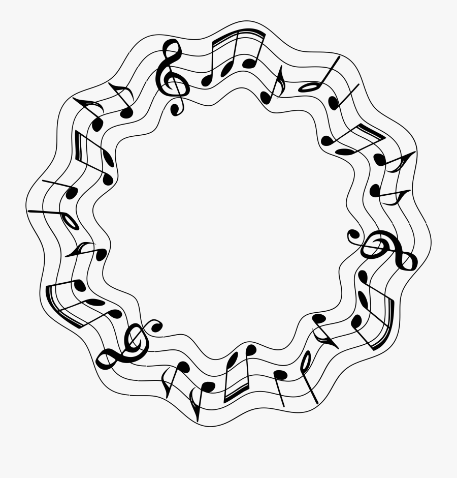 Circle Of Music Notes Transparent Background, Transparent Clipart