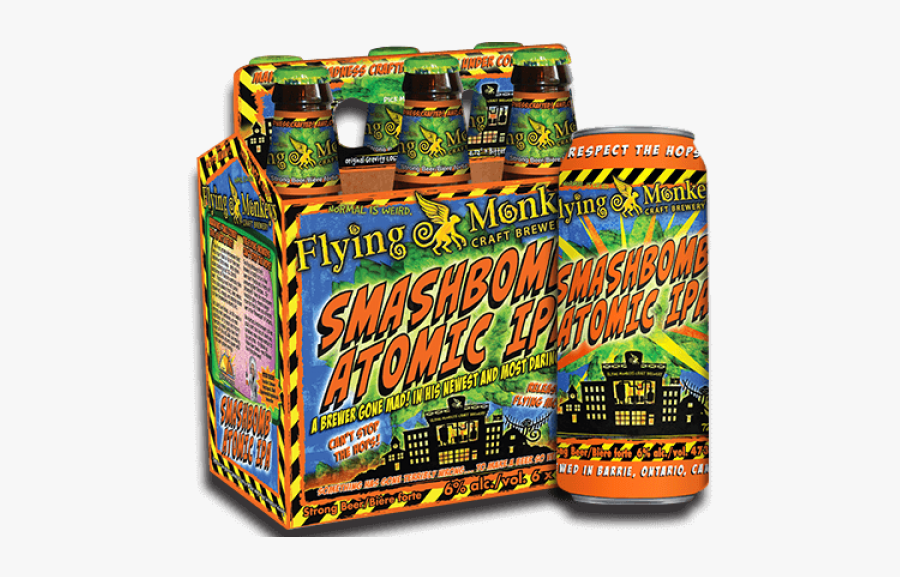 Flying Monkeys Smash Bomb Atomic Ipa, Transparent Clipart