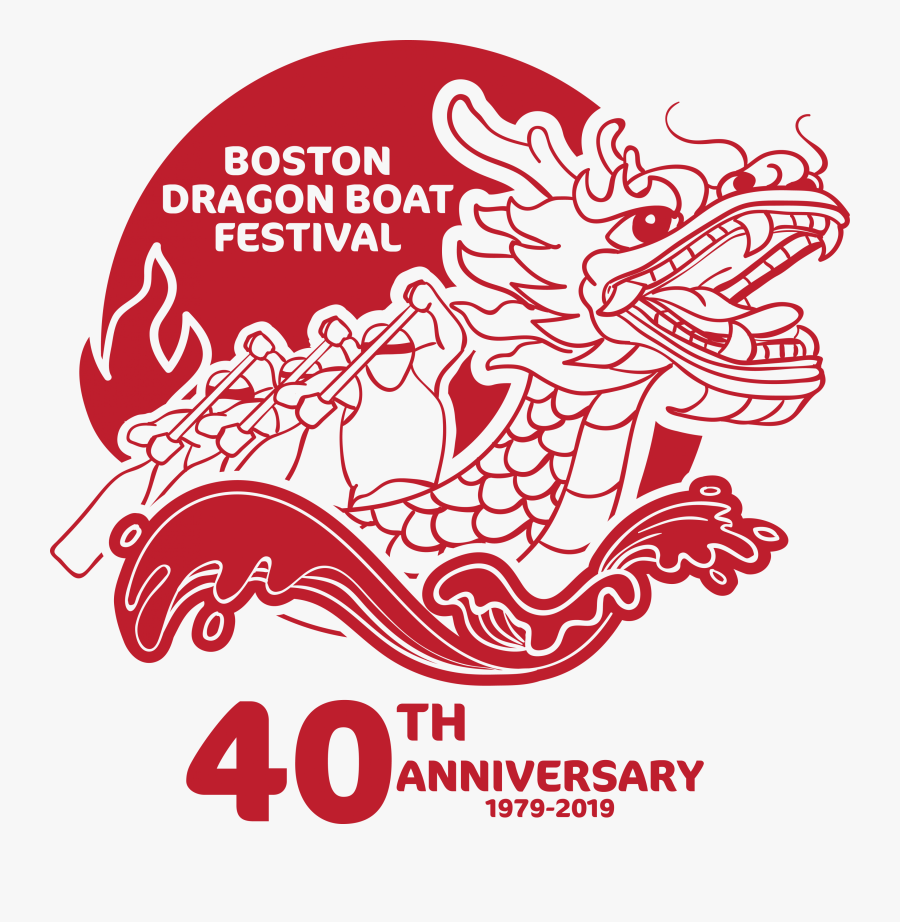 Boston Dragon Boat Festival Logo, Transparent Clipart