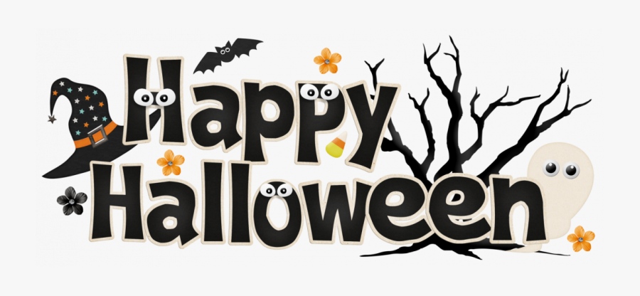 Solid Purple Halloween Clipart Banner Free Spooky Cliparts - Happy Halloween Clipart, Transparent Clipart