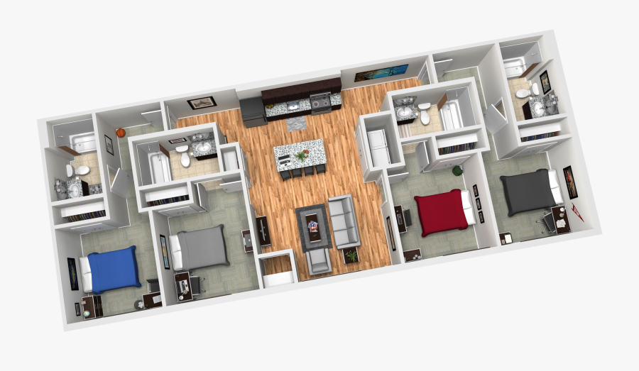 Floor Plan, Transparent Clipart