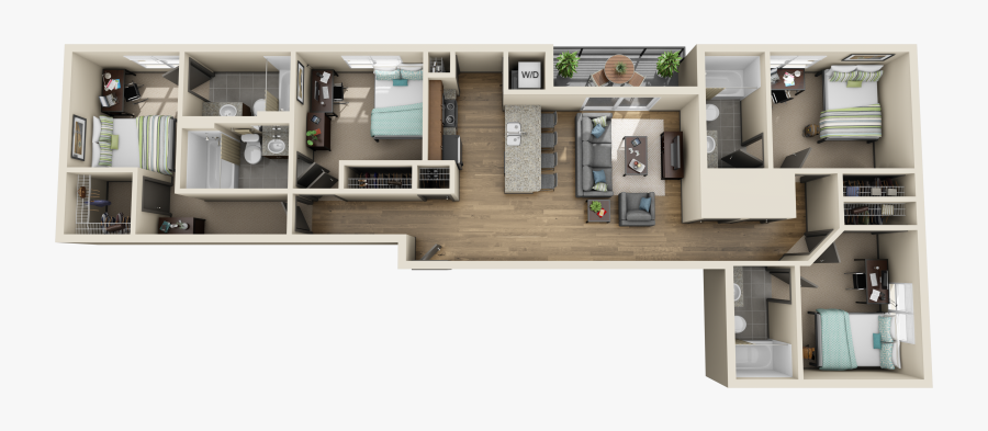 Floor Plan, Transparent Clipart