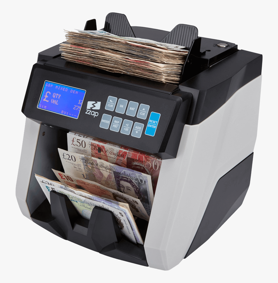 Clip Art Scanned Money - Money Counting Machine, Transparent Clipart