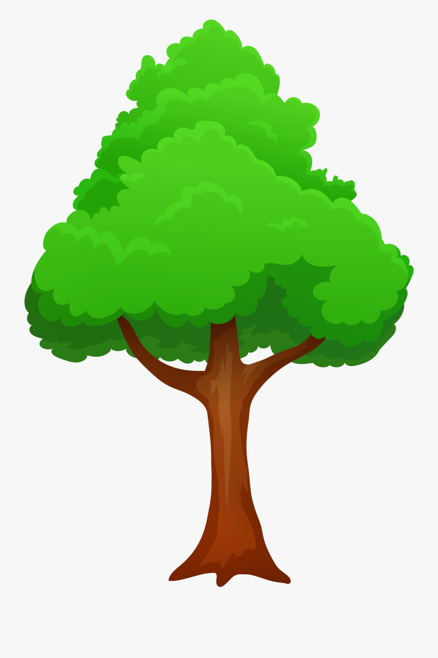 Green Tree Png Clipart - Transparent Background Cartoon Tree, Transparent Clipart