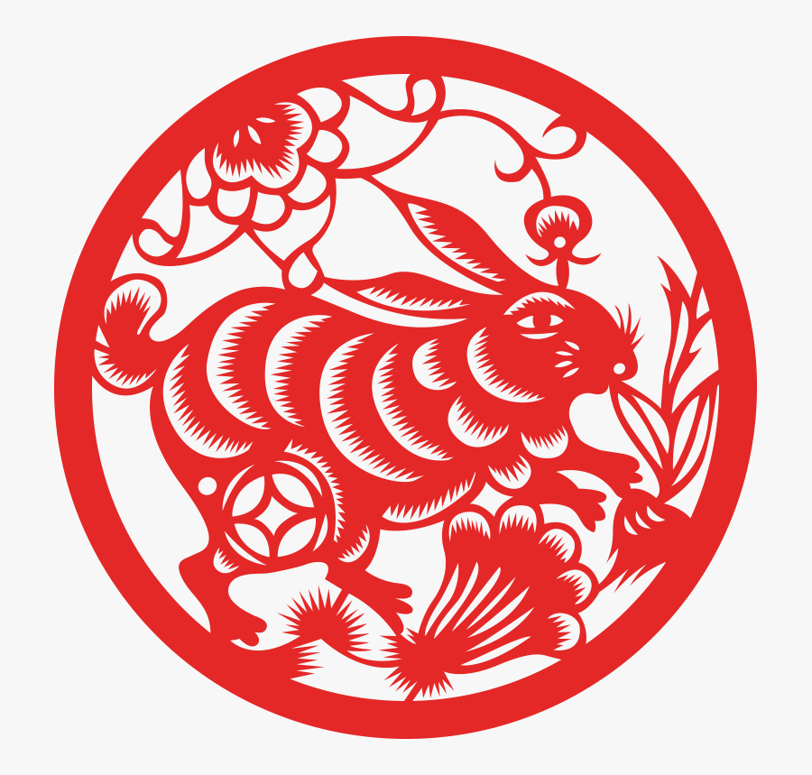 Fire Rabbit Chinese Zodiac, Transparent Clipart