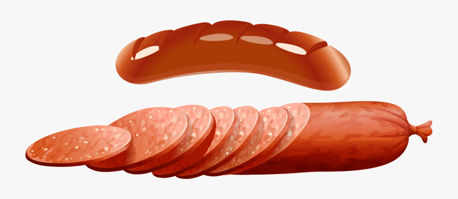 Bacon Vector Sausage - Illustration, Transparent Clipart